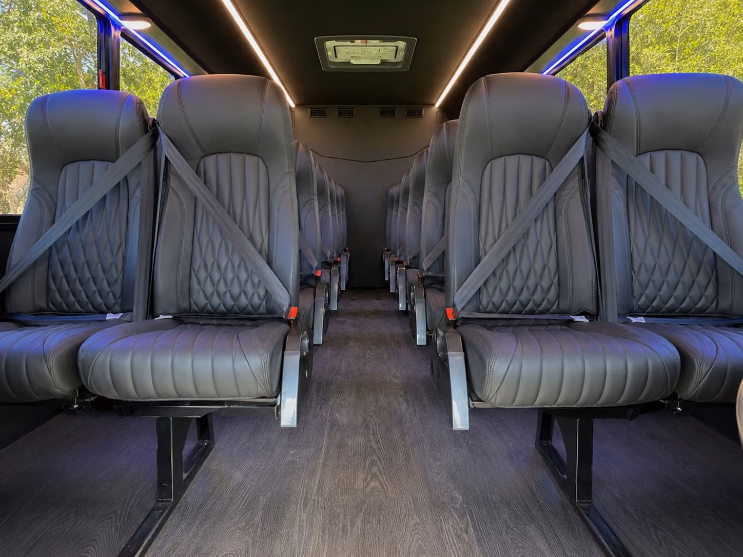 15 passenger minibus interior