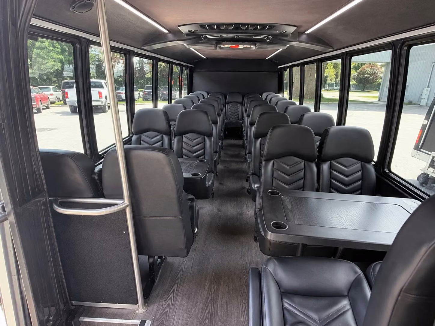 18 passenger minibus interior