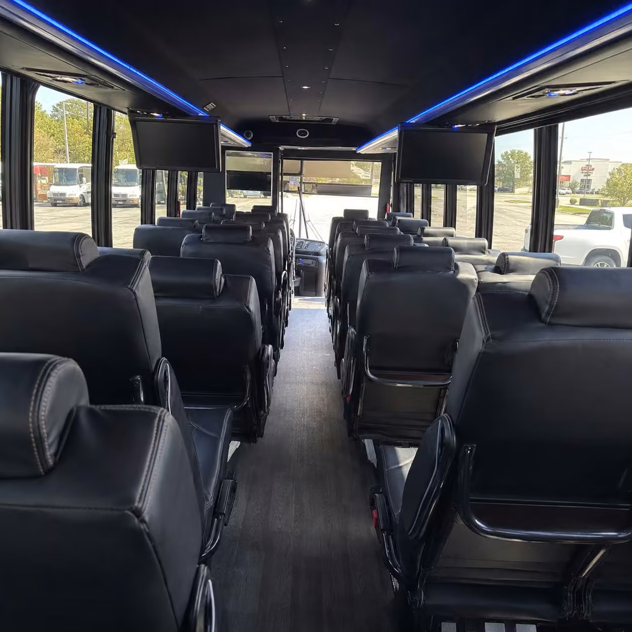 28 passenger minibus interior