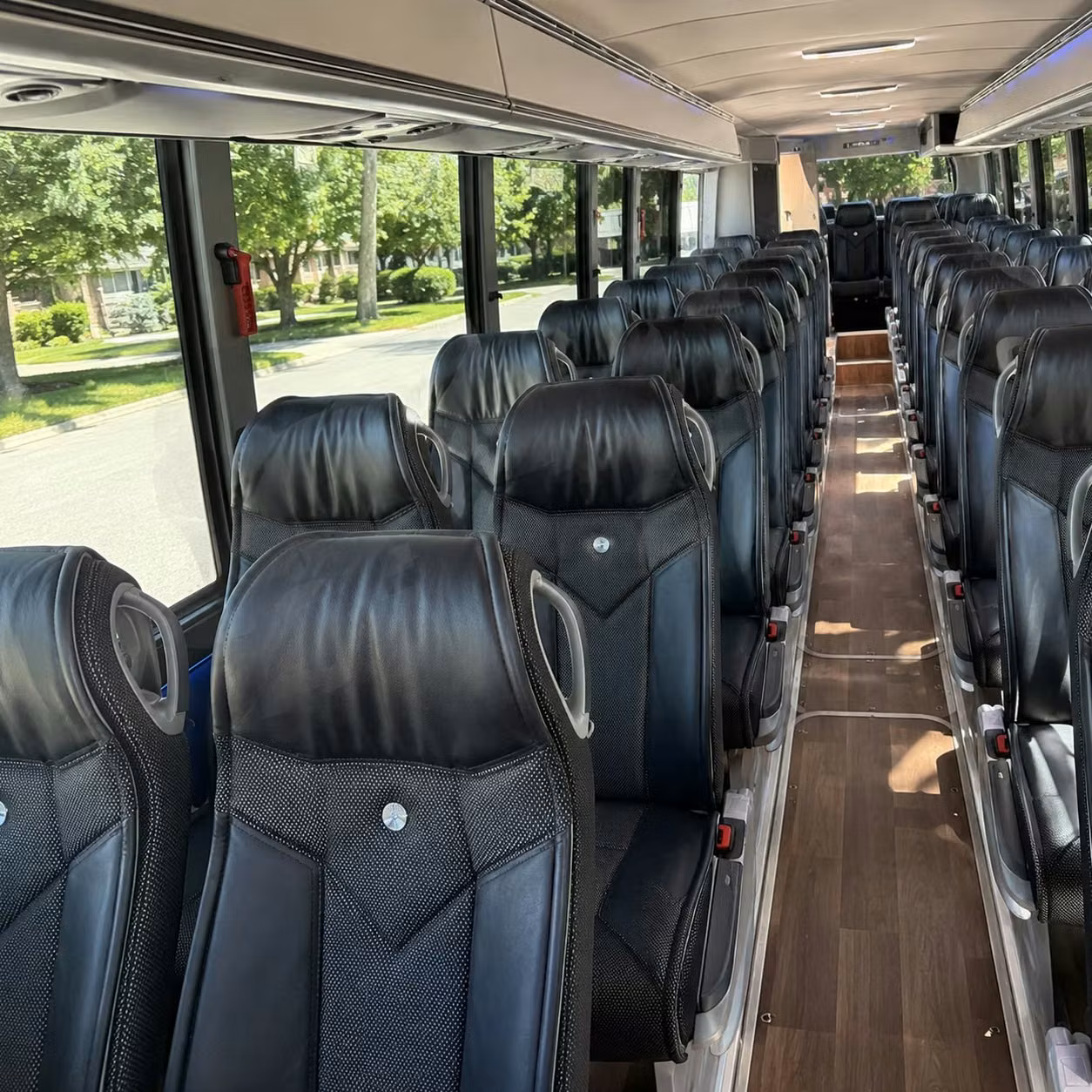clifton charter bus interior